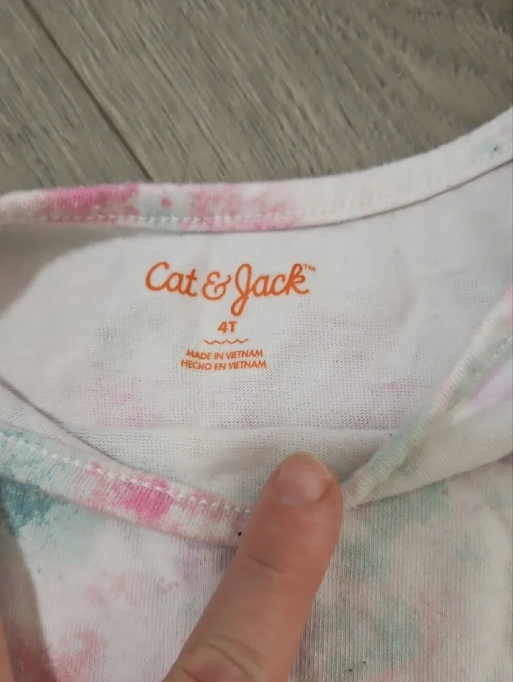 Cat & Jack Pastel Tie-Dye Short Sleeve Dress in Pink, Mint & Lavender